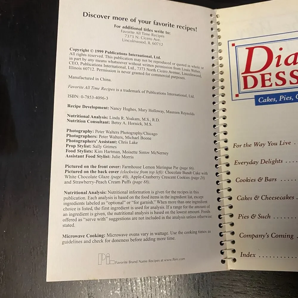 Unbranded diabetic desserts